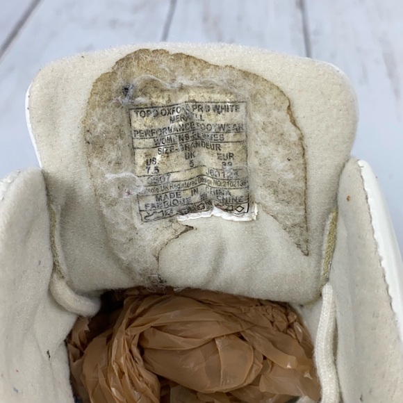 Merrell Womens Topo Oxford Pro Size 7.5 White Lace Up Sneaker Shoes - Picture 11 of 13